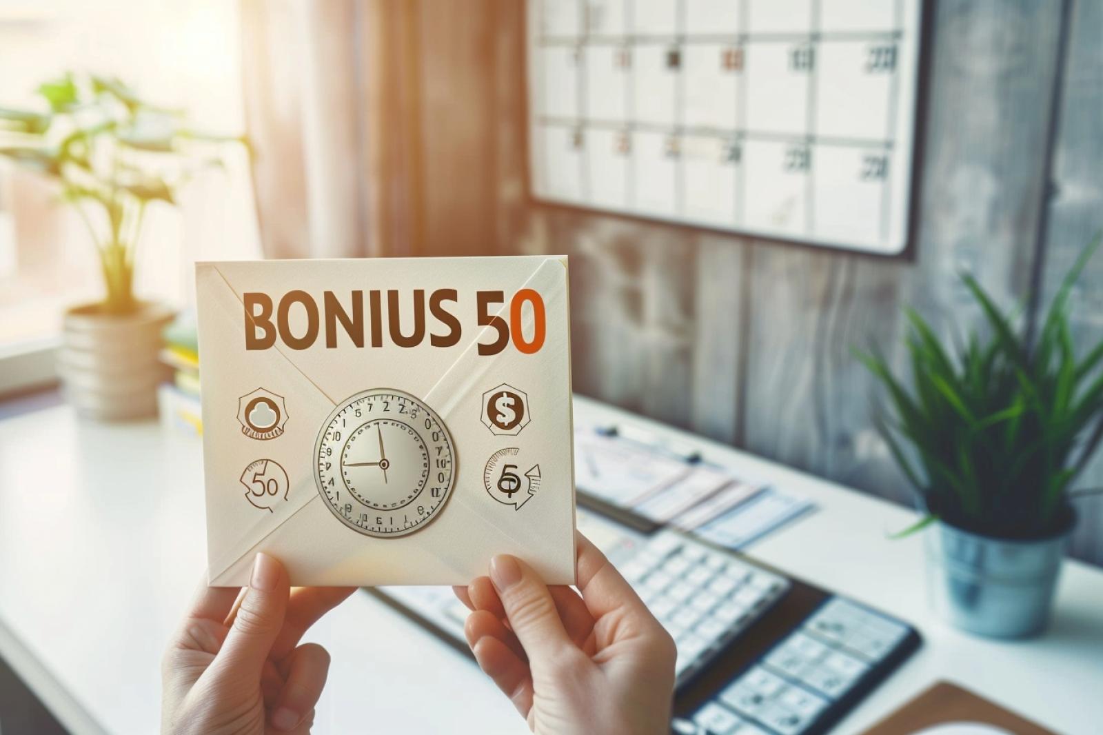 Bonus 50 : Au bout de combien de temps le recevrez-vous ?