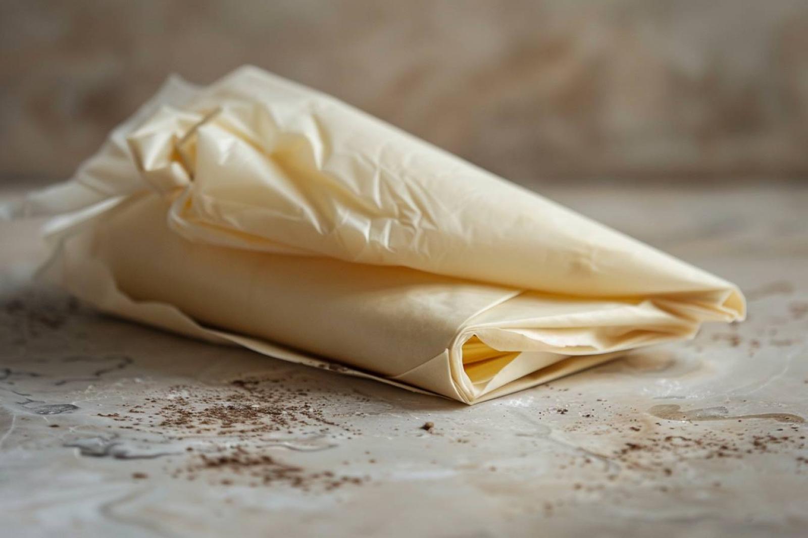 Comment fabriquer une poche à douille avec du papier sulfurisé ?