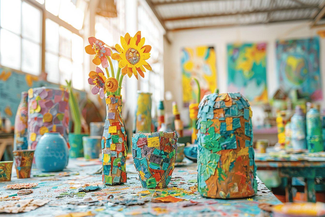 Des projets artistiques créatifs avec des matériaux recyclés