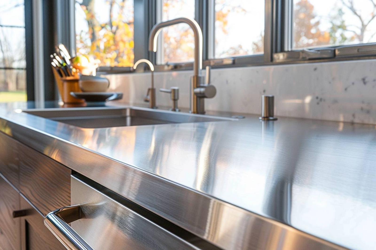 Le plan de travail en inox : un bon choix pour votre cuisine ?