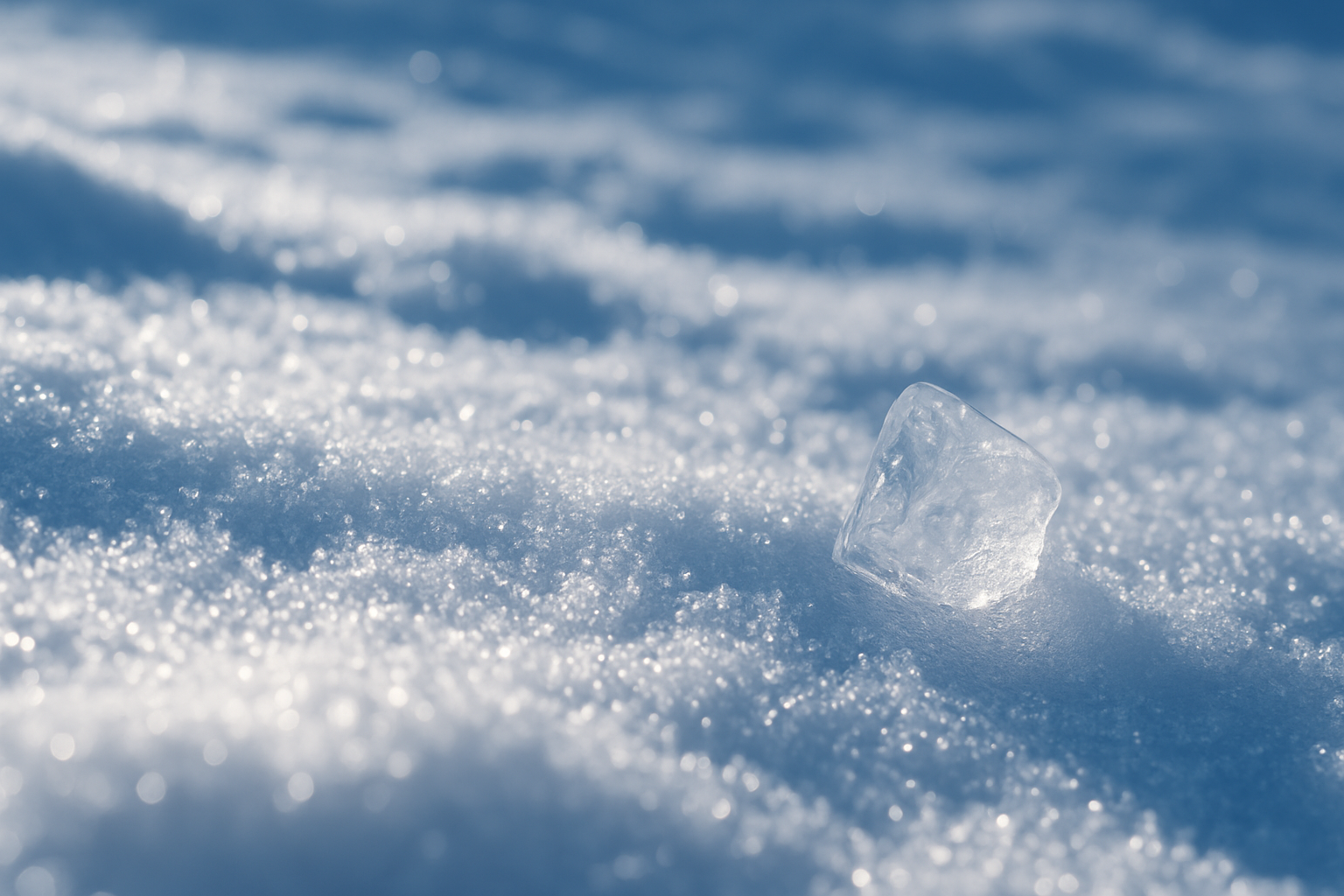 Pourquoi la neige est-elle blanche alors que l'eau est transparente ?