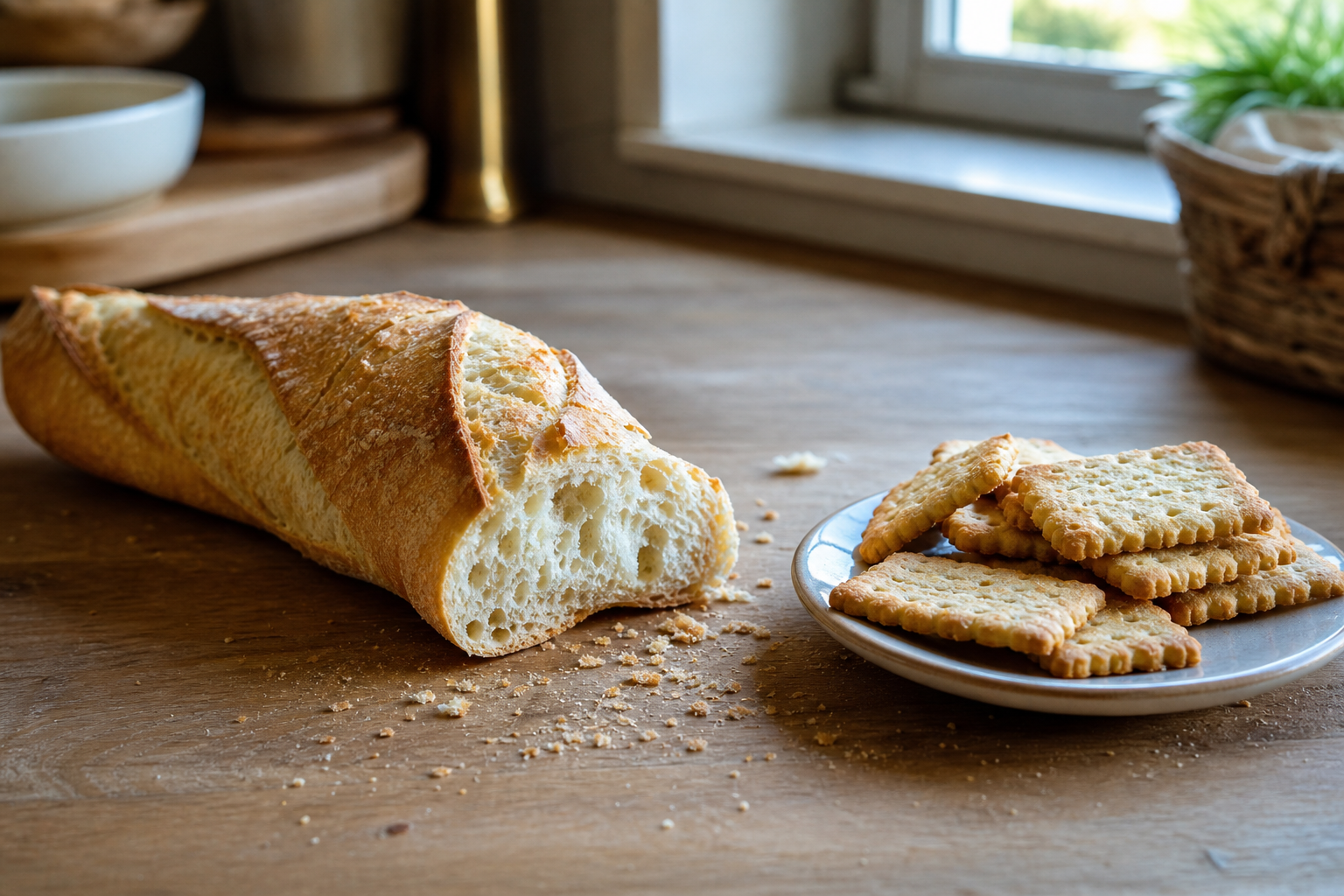 Pourquoi le pain rassis durcit-il alors que les biscuits ramollissent ?