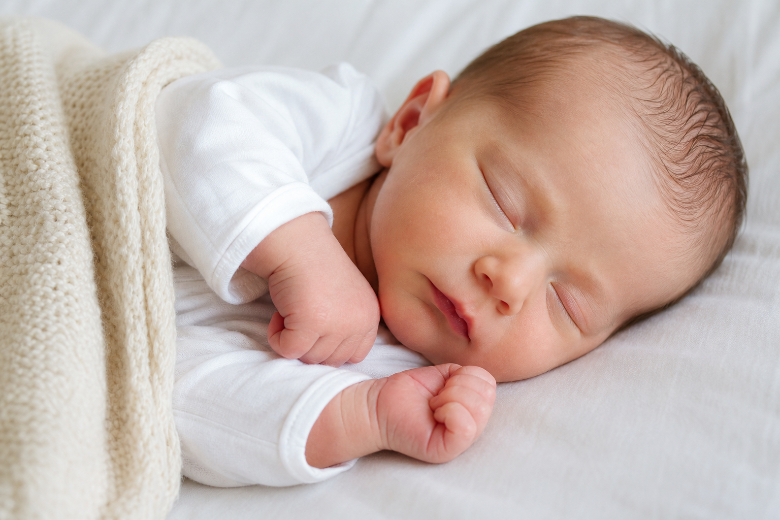 Pourquoi les bébés dorment-ils souvent les poings fermés ?