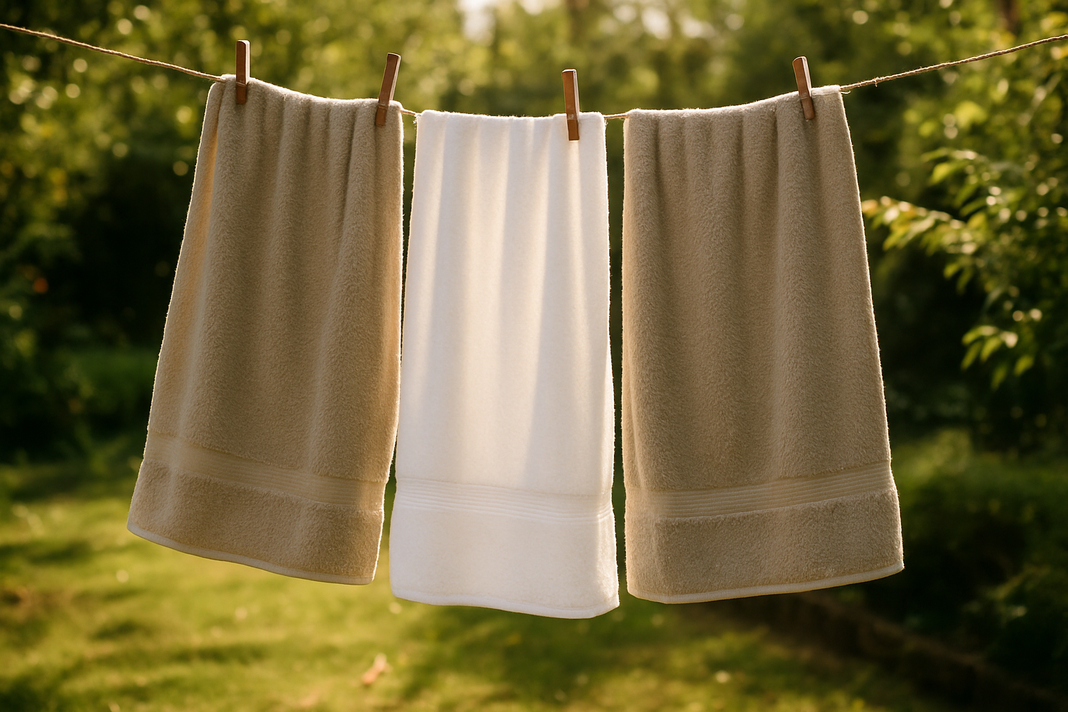 Pourquoi les serviettes de bain séchées à l'air libre deviennent-elles rêches ?
